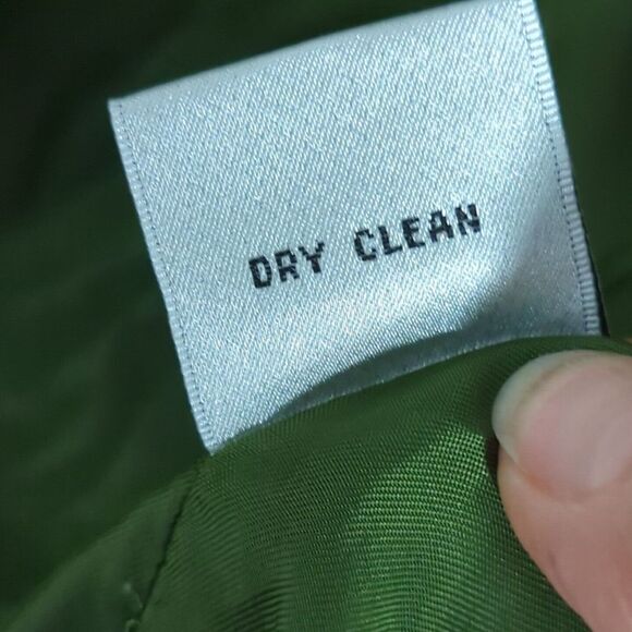 TALBOTS Collection Green Velvet Blazer Jacket One Button Retro 12 Y2K - Picture 7 of 7